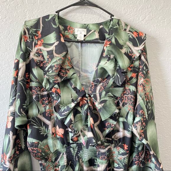 H&M Johanna Ortiz Botanical Dress SZ Small - Picture 2 of 10